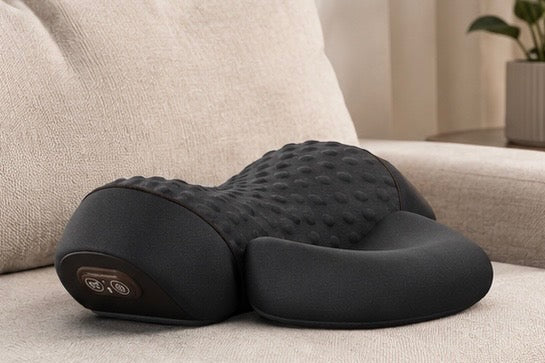 Coussin Ambrel — chaleur et étirement pour la nuque